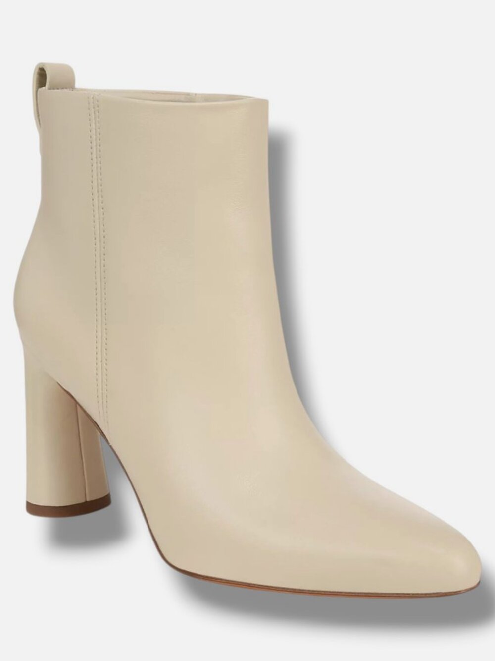Vince Women's White Hillside Pull On High Heel Booties Size 9M